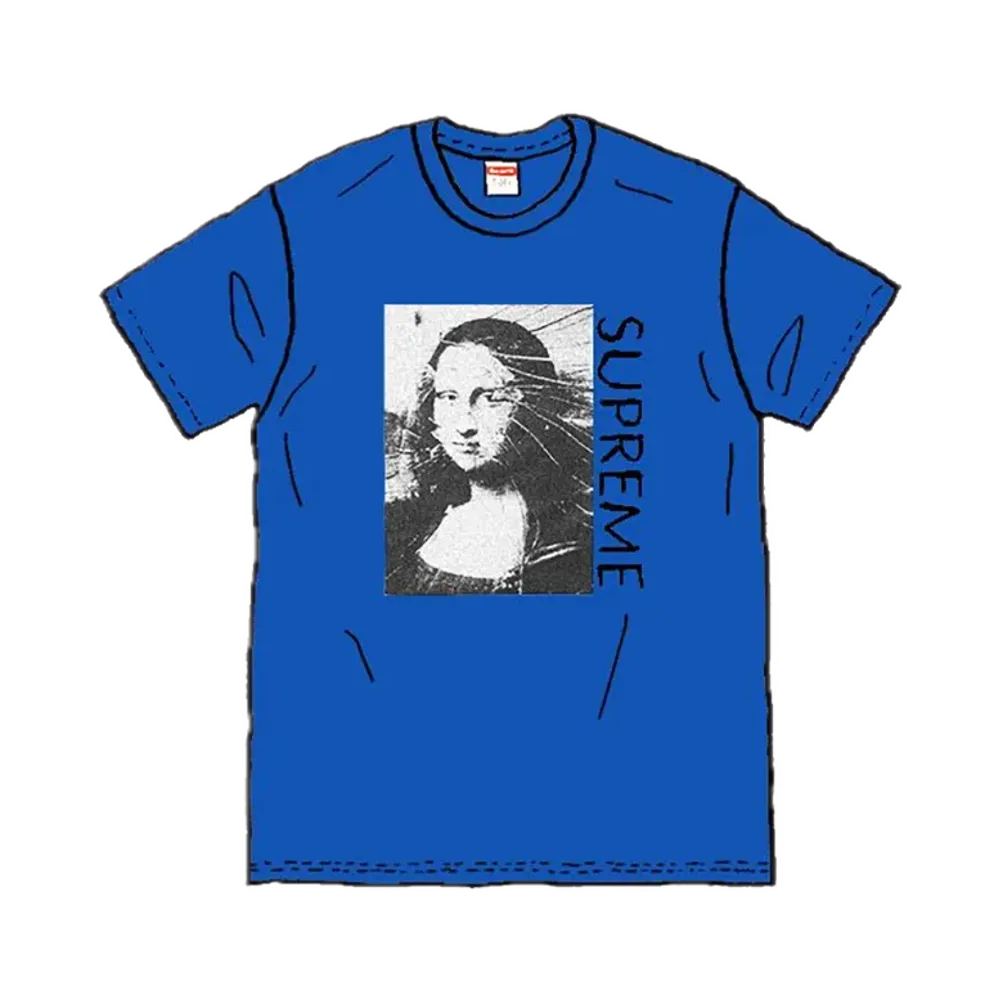 シュプリーム モナリザ Tシャツ "ブルー"