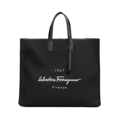 Salvatore Ferragamo Tote Bag "Black/Rhinoceros Grey"