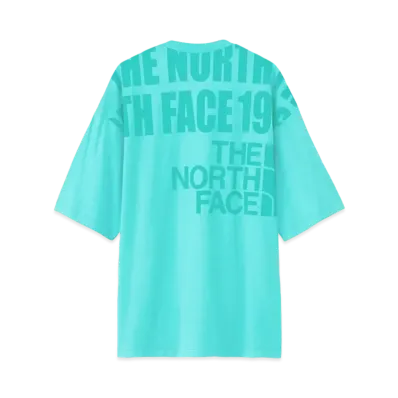 The North Face Short Sleeve Oversized Drawstring Tee "Geyser Aqua"