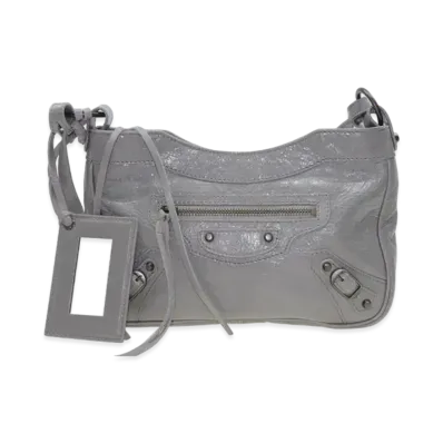 BALENCIAGA Handbag Lambskin "Grey"