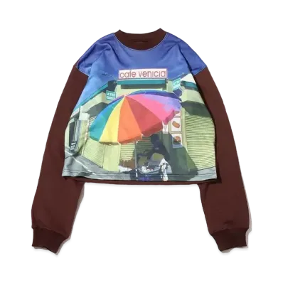 atmos pink Photo Print Sweatshirt "Brown"