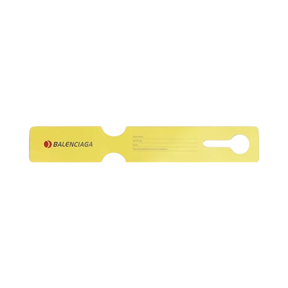 BALENCIAGA Charm Keyring Luggage Swing "Yellow"