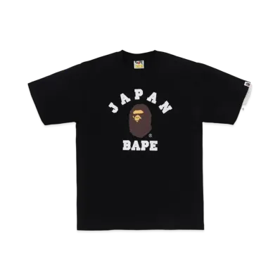 A BATHING APE City Tee Japan College "Black"