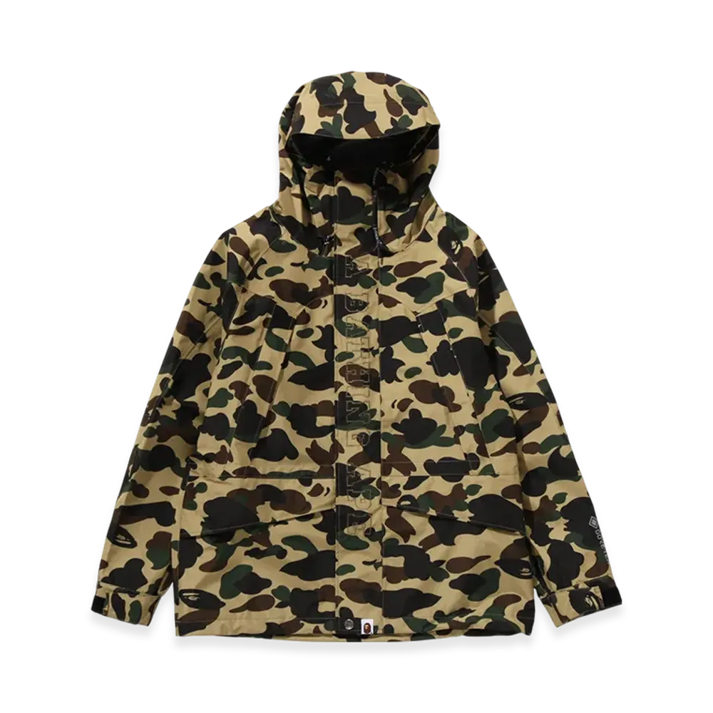 A BATHING APE Gore-Tex 1st Camo Snowboard Jacket "Yellow"
