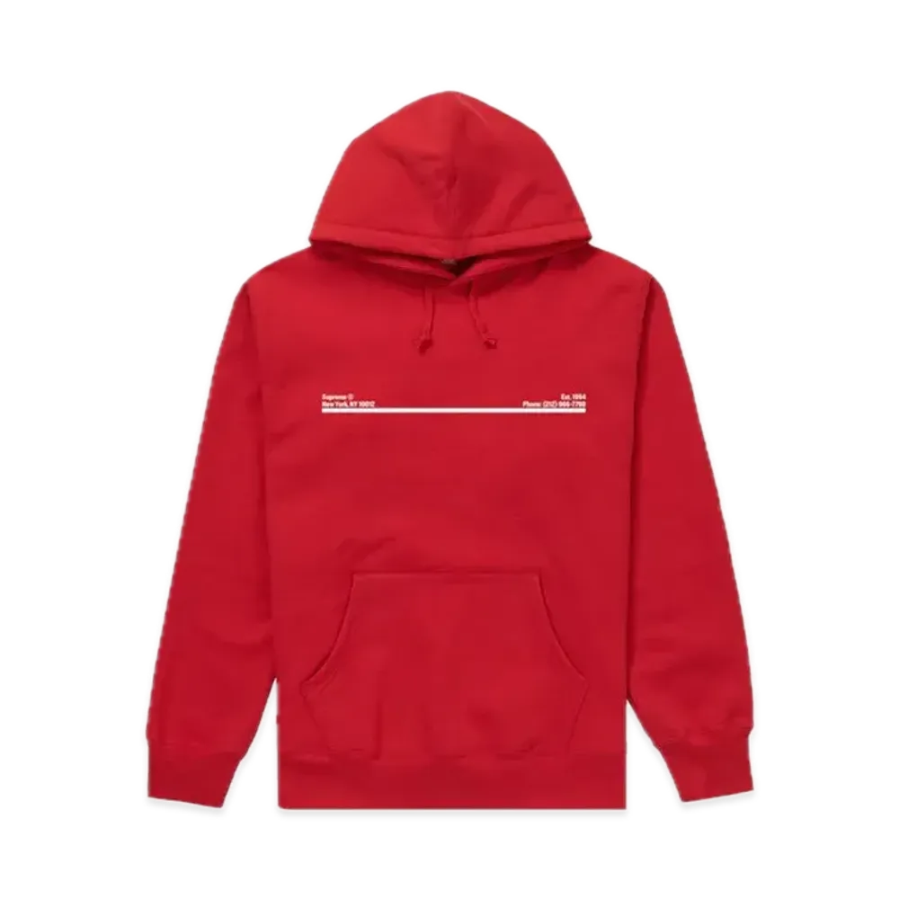Supreme Shop Hooded Sweatshirt New York City "Red"