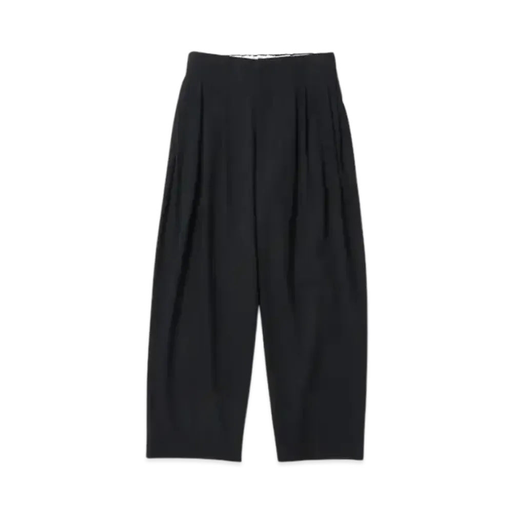 OVERCOAT Wool Gabardine 5tuck Trouser "Black"