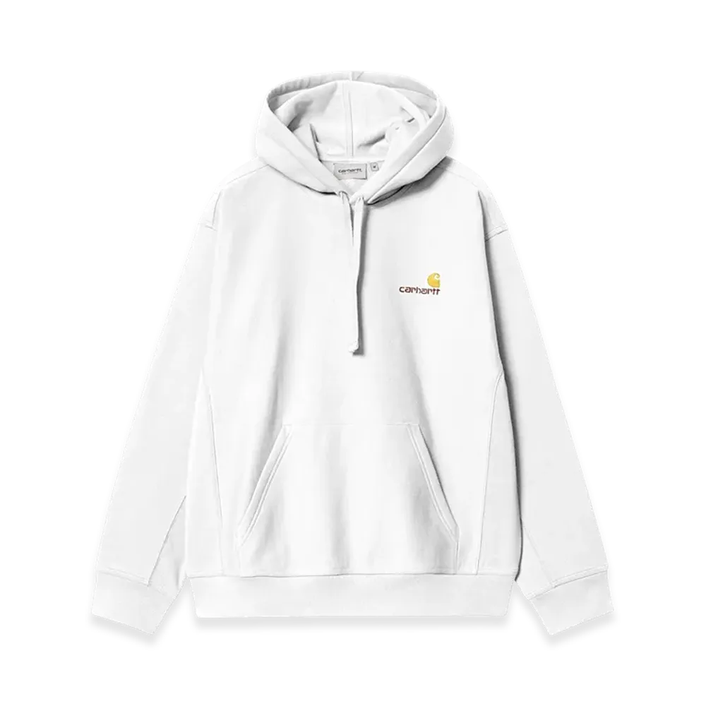 Carhartt WIP Hooded American Script Sweatshirt "White"