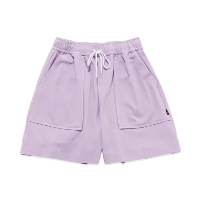 GOD SELECTION XXX Women's Back Script Logo Pile Shortpants GXL-S26-PT-04 "Purple"