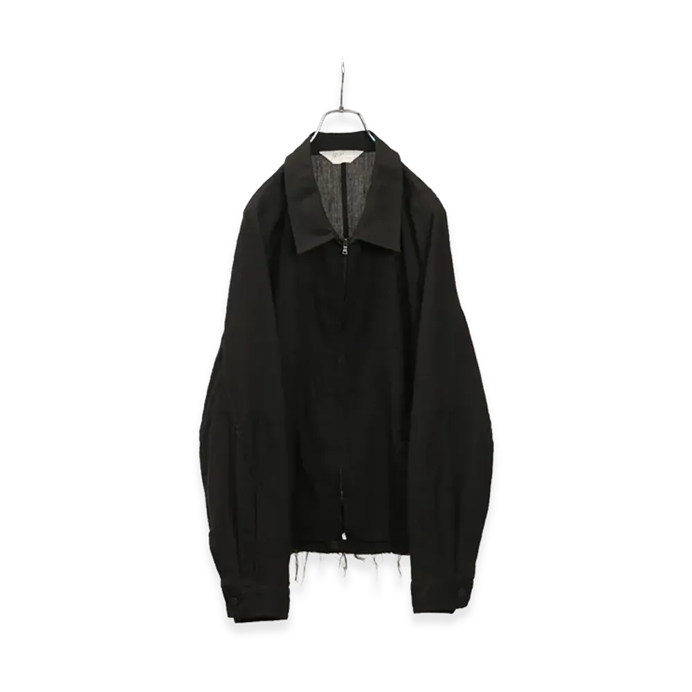 ANCELLM L/N Zipup Shirt Jacket "Black"