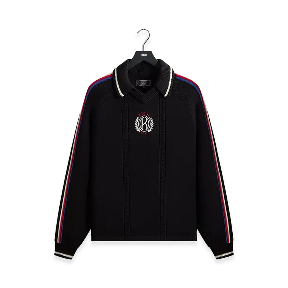 Kith Wagner Long Sleeve Soccer Sweater "Black"