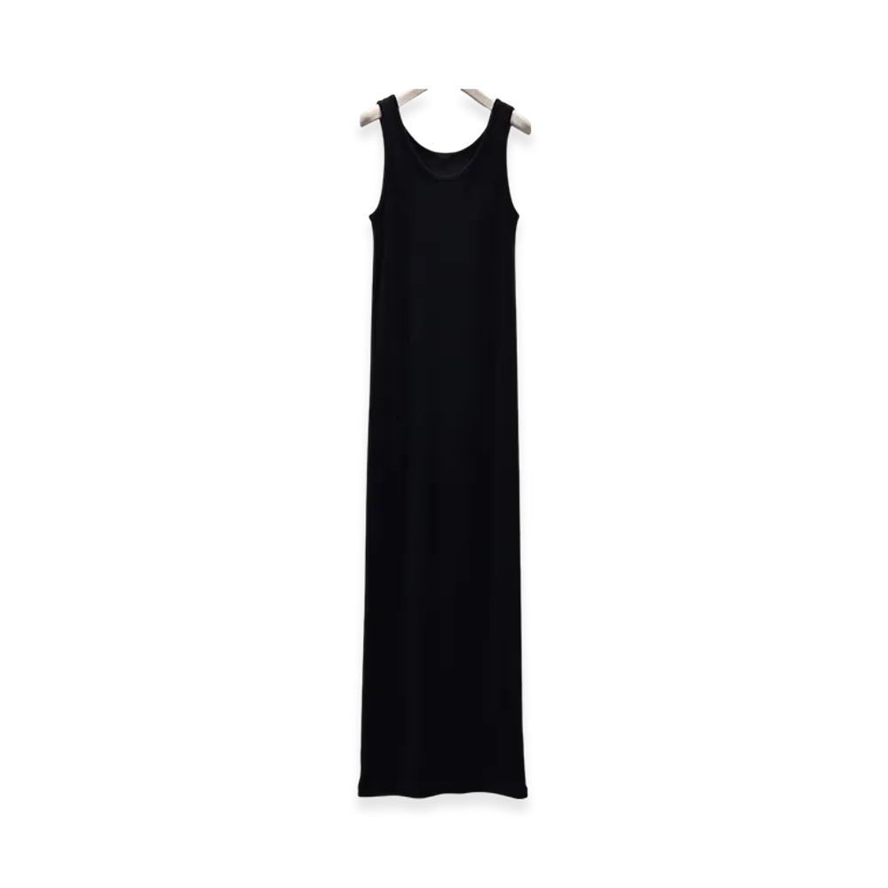 COMOLI Pile Dress SS25 "Black"