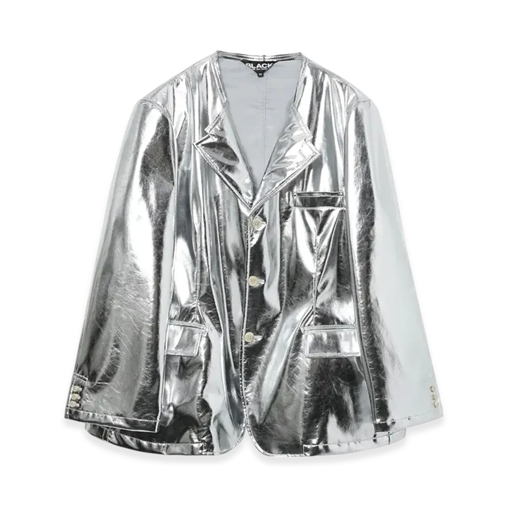 BLACK COMME des GARCONS Metallic Single Jacket "Black"