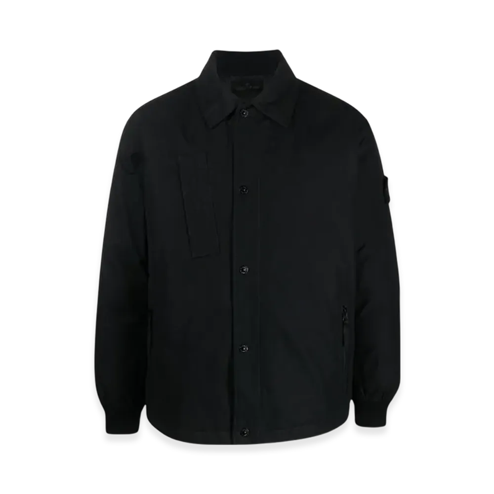 Stone Island 422F1 Ghost Piece Mac O-Ventile Down Jacket - 23FW "Black"