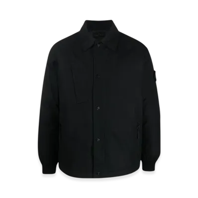 Stone Island 422F1 Ghost Piece Mac O-Ventile Down Jacket - 23FW "Black"