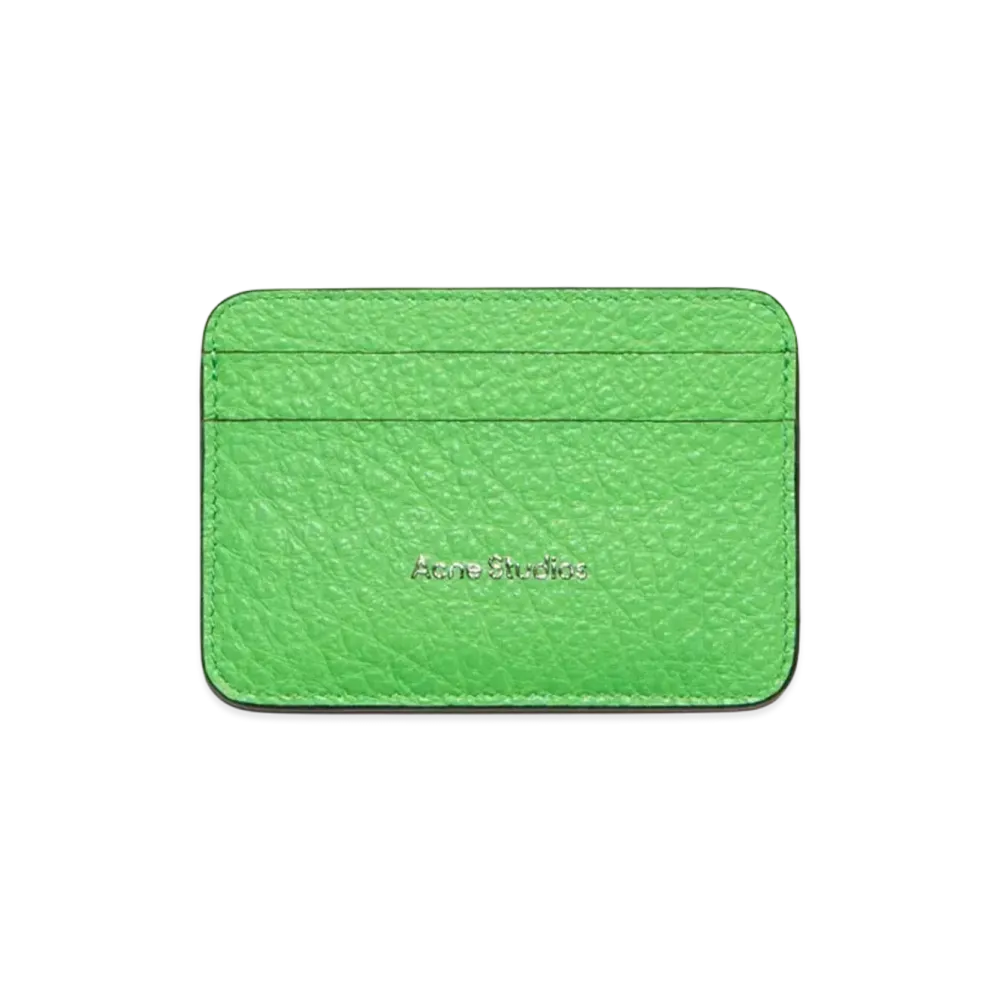 Acne Studios Leather Card Holder "Green"