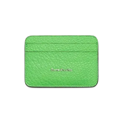 Acne Studios Leather Card Holder "Green"