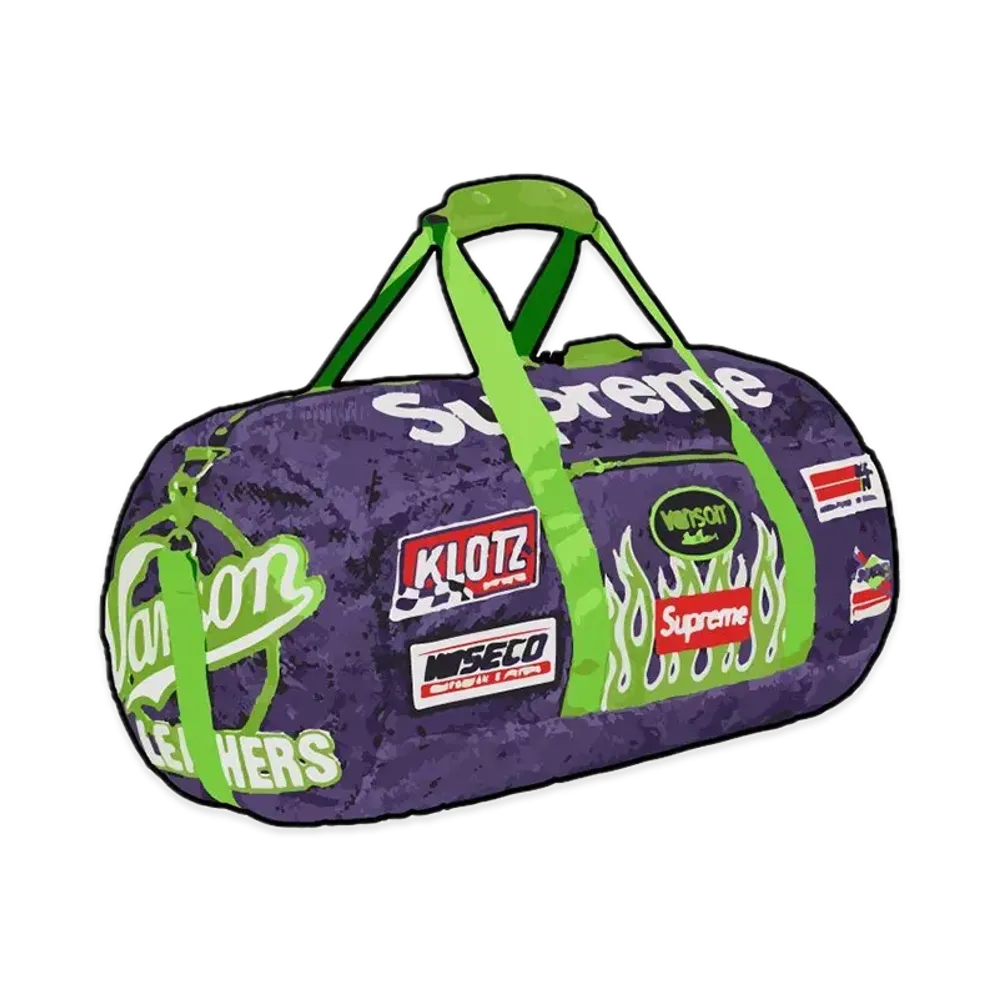 Supreme x Vanson Leathers Cordura Mesh Duffle Bag "Purple"