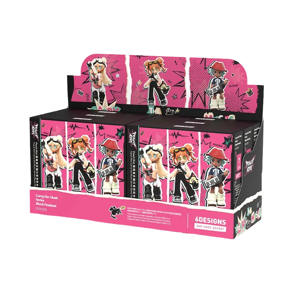 POP MART Peach Riot Carry the Music Series Block Pendant [Assortment Box]