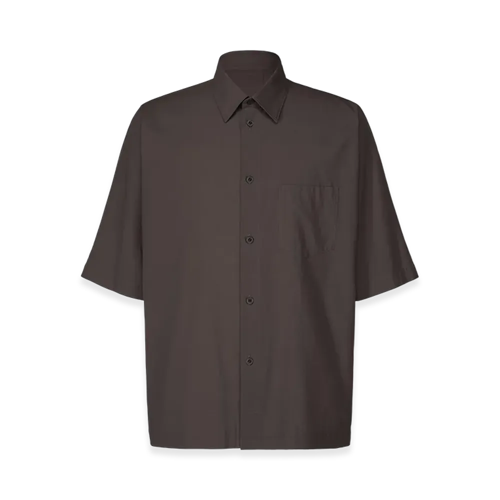 HOMME PLISSE ISSEY MIYAKE Streamline Shirt "Dark Brown"