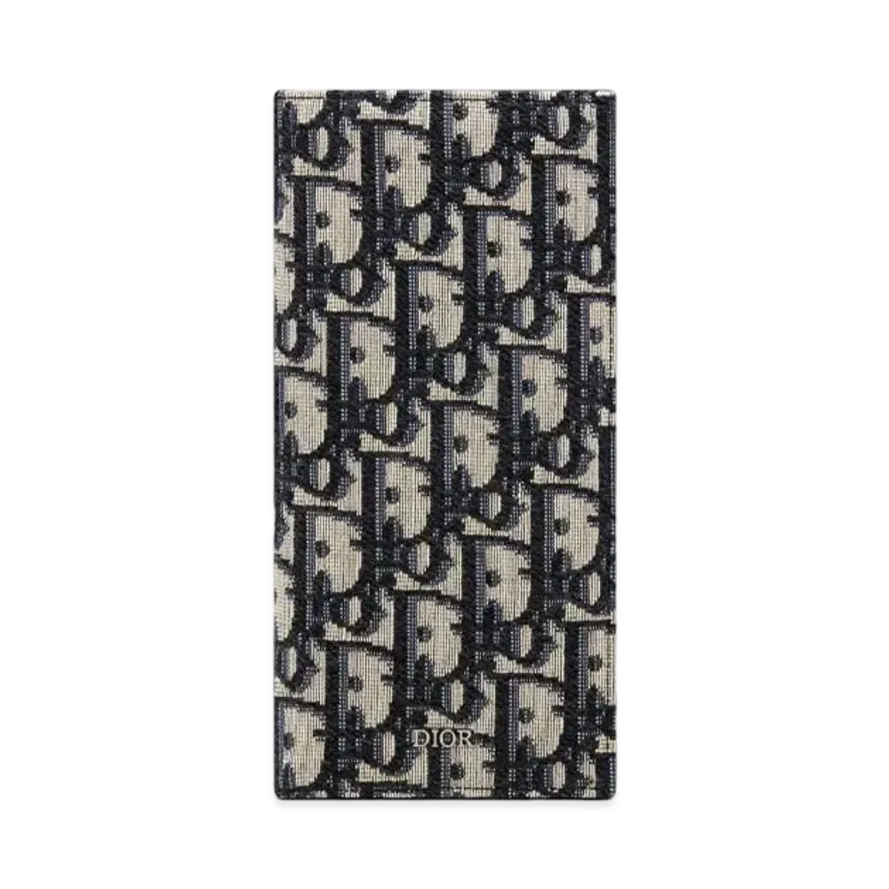 Dior Vertical Long Wallet Dior Oblique Jacquard "Beige"