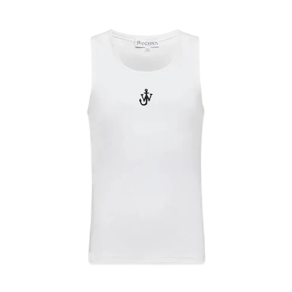 JW ANDERSON Anchor Logo Tank Top "White"