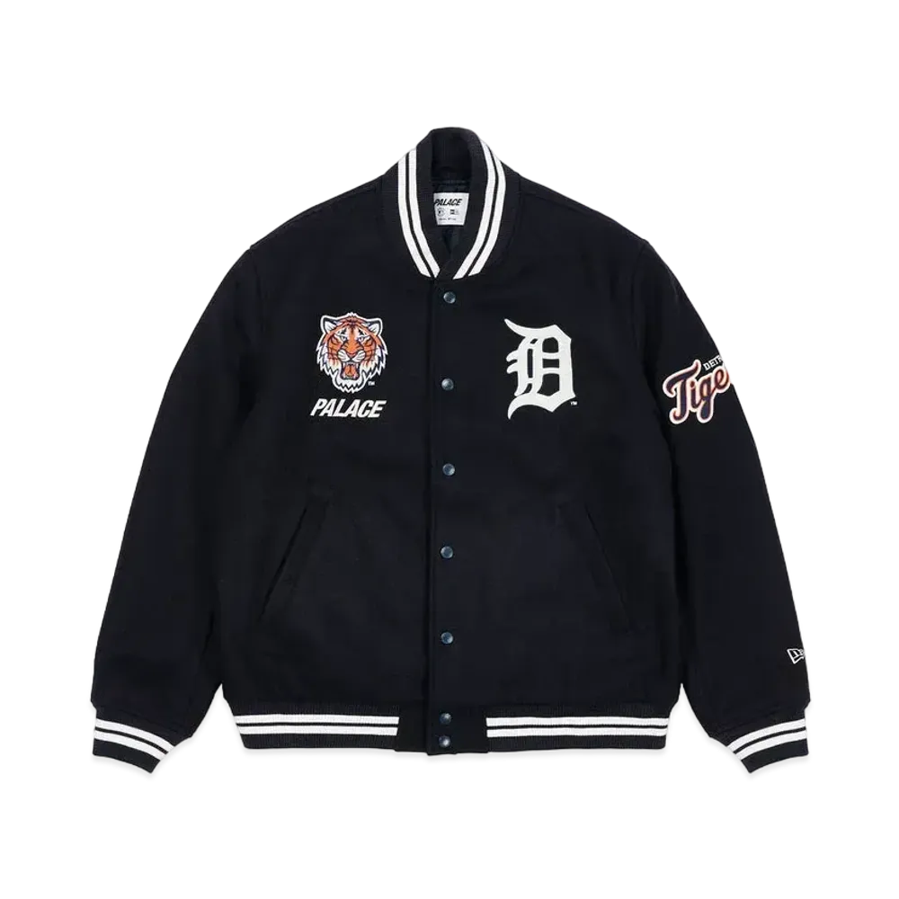 PALACE DETROIT TIGERS NEW ERA WOOL STADIUM JACKET "Navy"