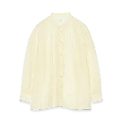 nanamica Band Collar Shirt "Ecru"