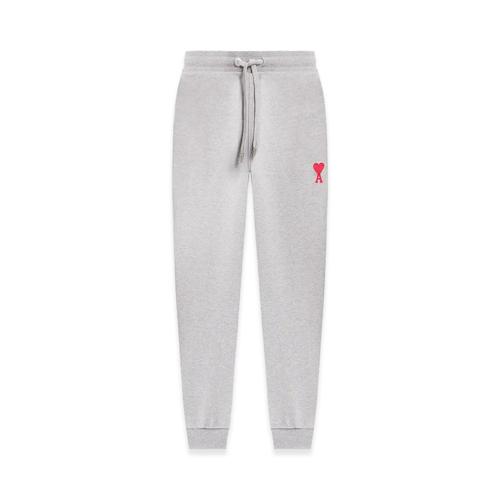 AMI PARIS Cotton Track Pants "Gray"
