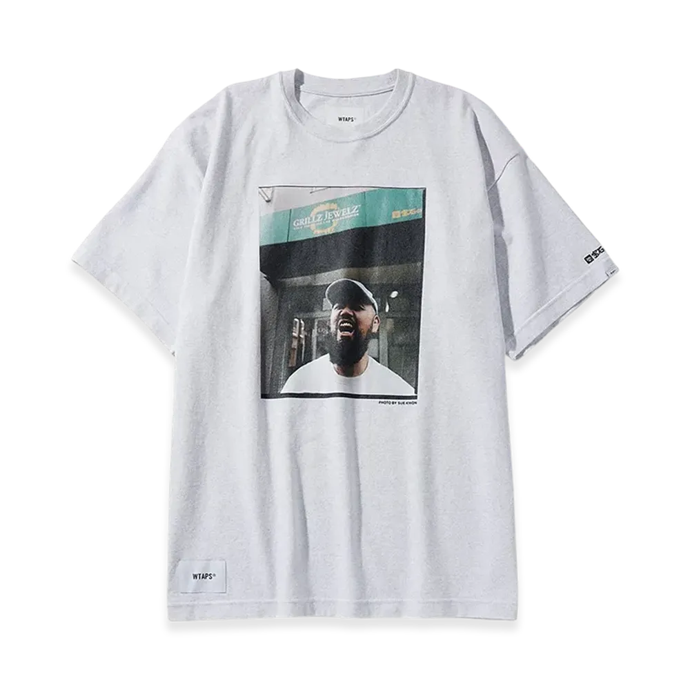 WTAPS x SUE KWON x GRILLZ JEWELZ 20th Anniversary Tee "Ash Gray"