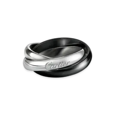 Cartier Trinity Ring Classic Ceramic "White Gold/Ceramic"