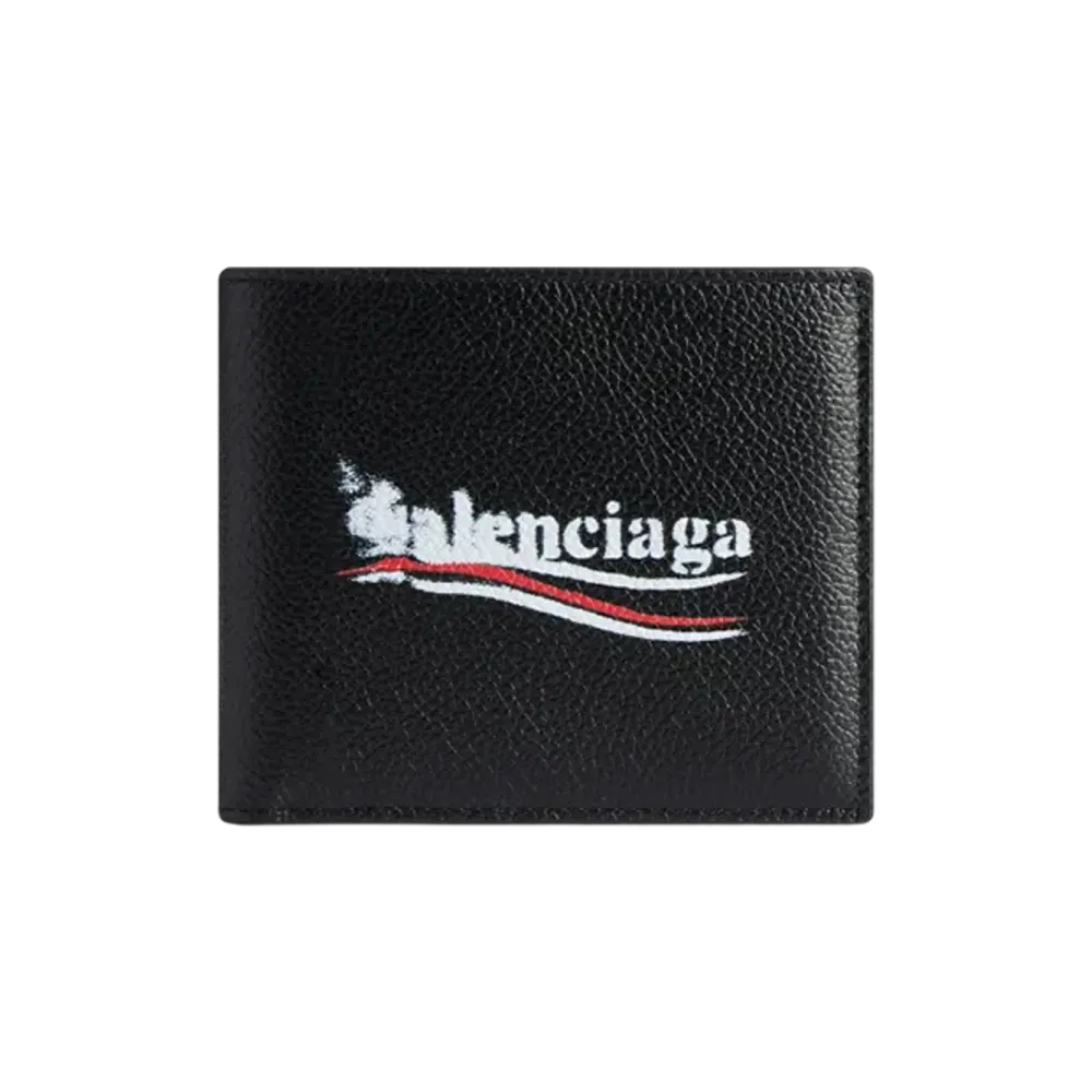 BALENCIAGA Back Cash Square Folded Wallet "Black"
