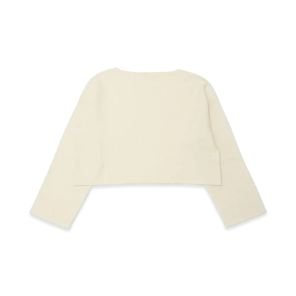 T.T Taiga Takahashi Women's Cashmere Bateau Neck Pullover "Raw White"