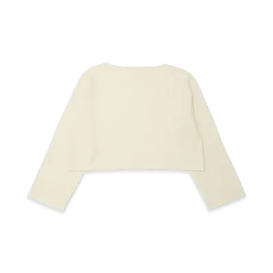 T.T Taiga Takahashi Women's Cashmere Bateau Neck Pullover "Raw White"