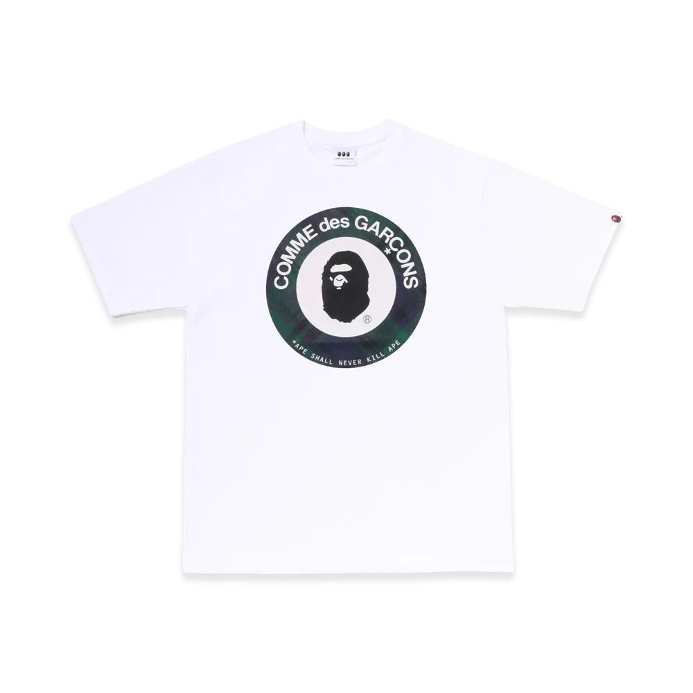 A BATHING APE x COMME des GARCONS CDG Osaka Bape Target Tee "White"