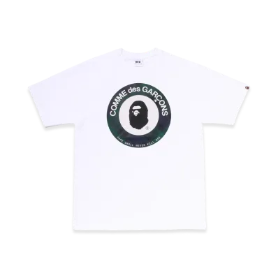 A BATHING APE x COMME des GARCONS CDG Osaka Bape Target Tee "White"