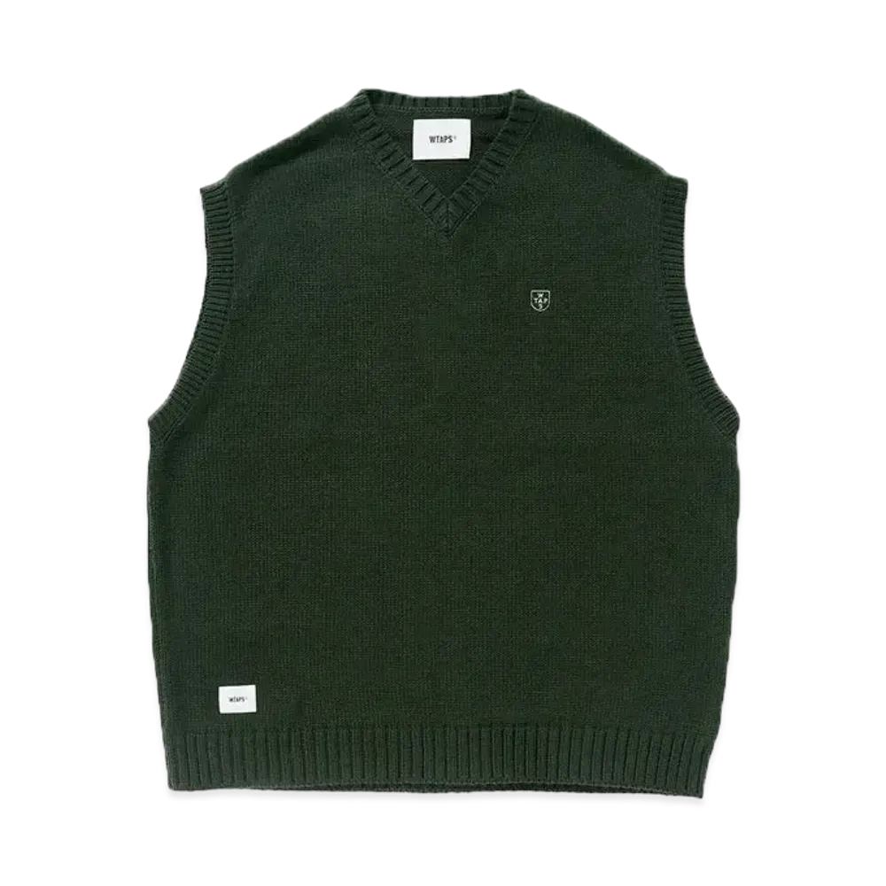 WTAPS Ditch / Vest / Acrylic. Crst "Olive Drab"