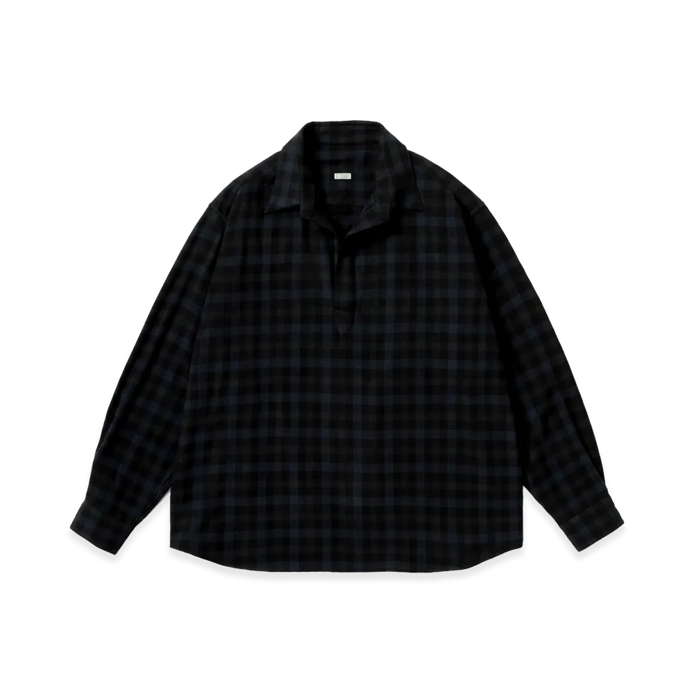 A.PRESSE Wool Skipper Shirt "Check"
