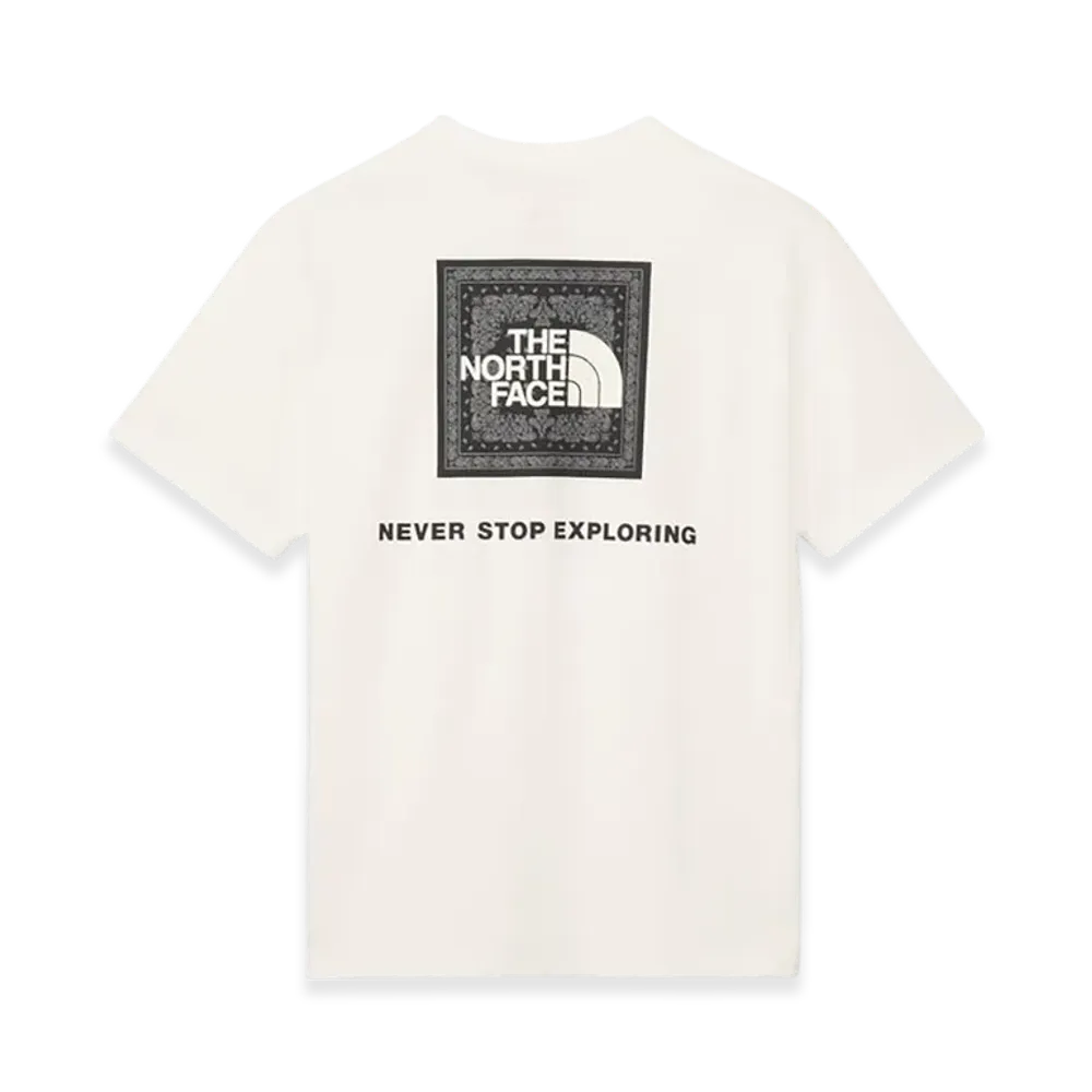 The North Face Men's Short Sleeve Bandana Square Logo Tee "White2"