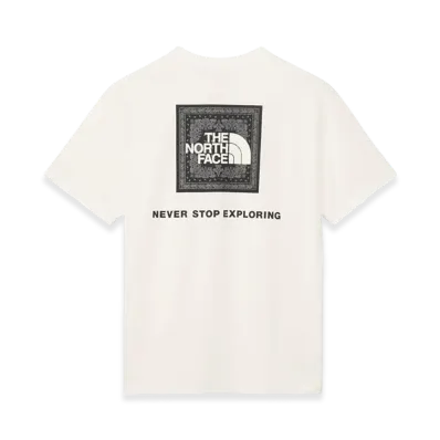 The North Face Men's Short Sleeve Bandana Square Logo Tee "White2"