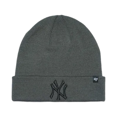 47 Yankees 'Raised '47 Cuff Knit "CHARCOAL x BLACK LOGO"