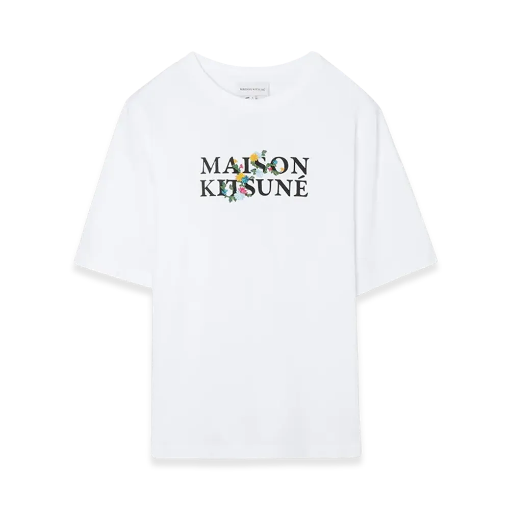 Maison Kitsune Flowers Comfort T-Shirt "White"