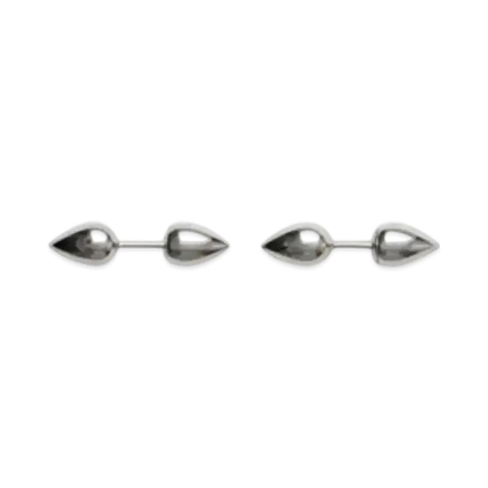 Burberry Small Spear Stud Earrings "Silver"