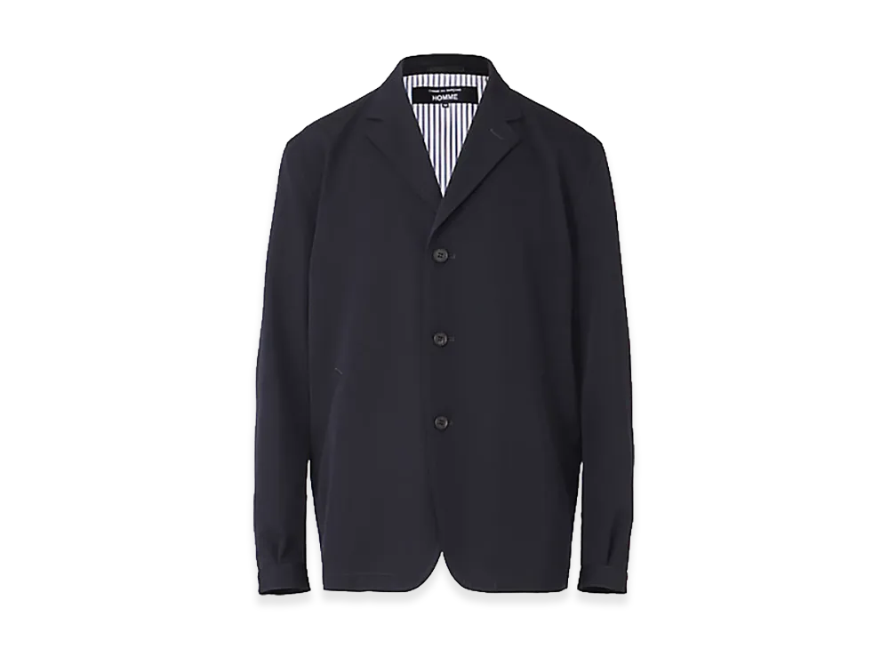 COMME des GARCONS HOMME Wool Gabardine Jacket "Navy"