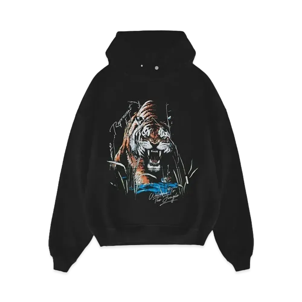 REPRESENT Welcome To The Jungle Hoodie "Off Black"