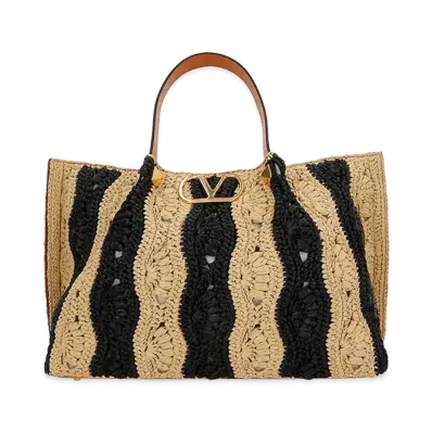 Valentino Garavani Women's Medium Tote Bag "Naturale"