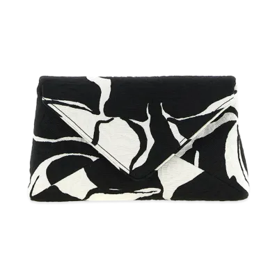 DRIES VAN NOTEN Women's Envelope Clutch "Black"