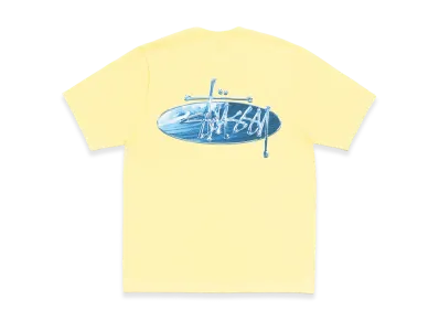 Stussy Wave Oval Tee "Lemon"