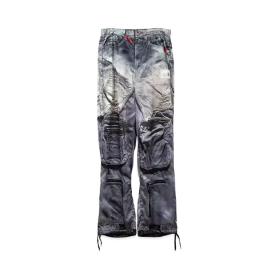 Maison MIHARA YASUHIRO x TALKING ABOUT THE ABSTRACTION Trompe-l'oeil Archive Printed Pants "Navy"