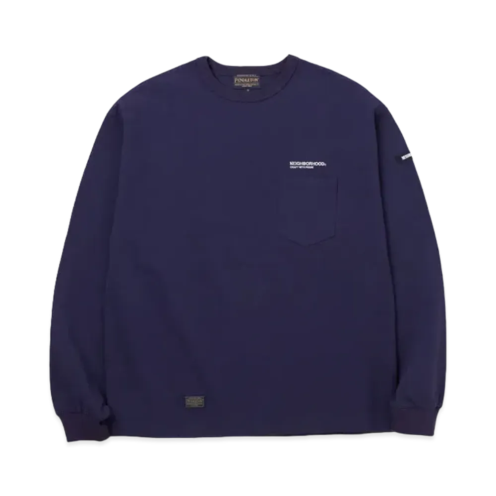 NEIGHBORHOOD x PENDLETON . CN LS . CO "Navy"