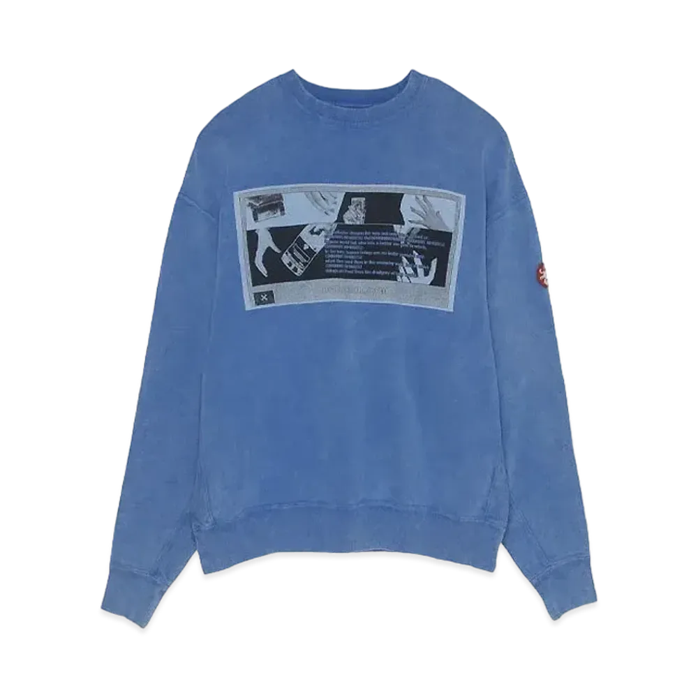 Cav Empt (C.E) C0a0v0 CREW NECK "Blue"